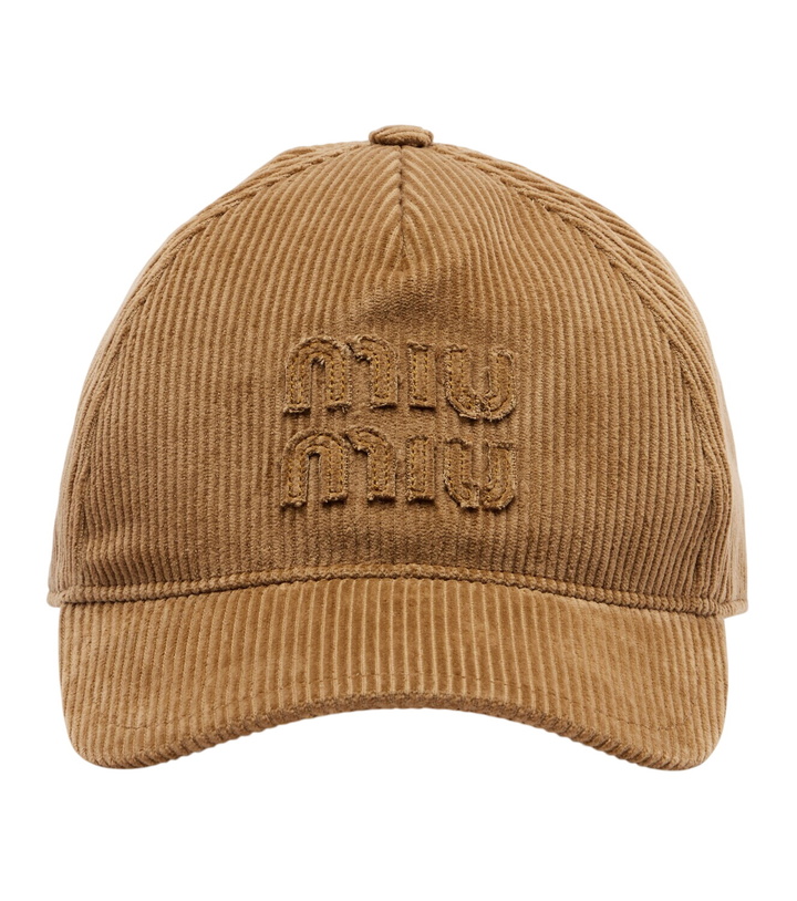 Photo: Miu Miu Cotton velvet baseball cap
