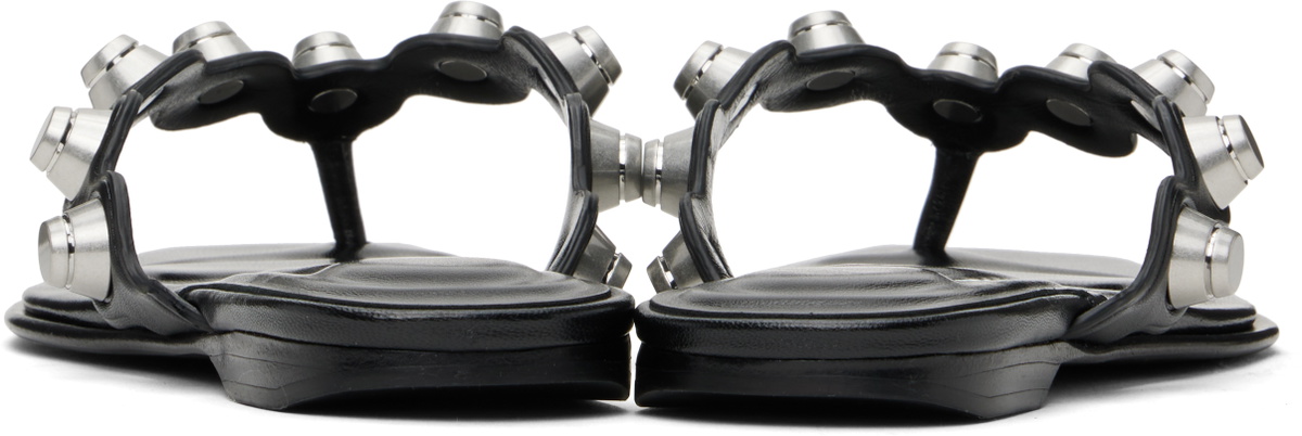 Alexander Wang Black Rexa Thong Flat Sandals