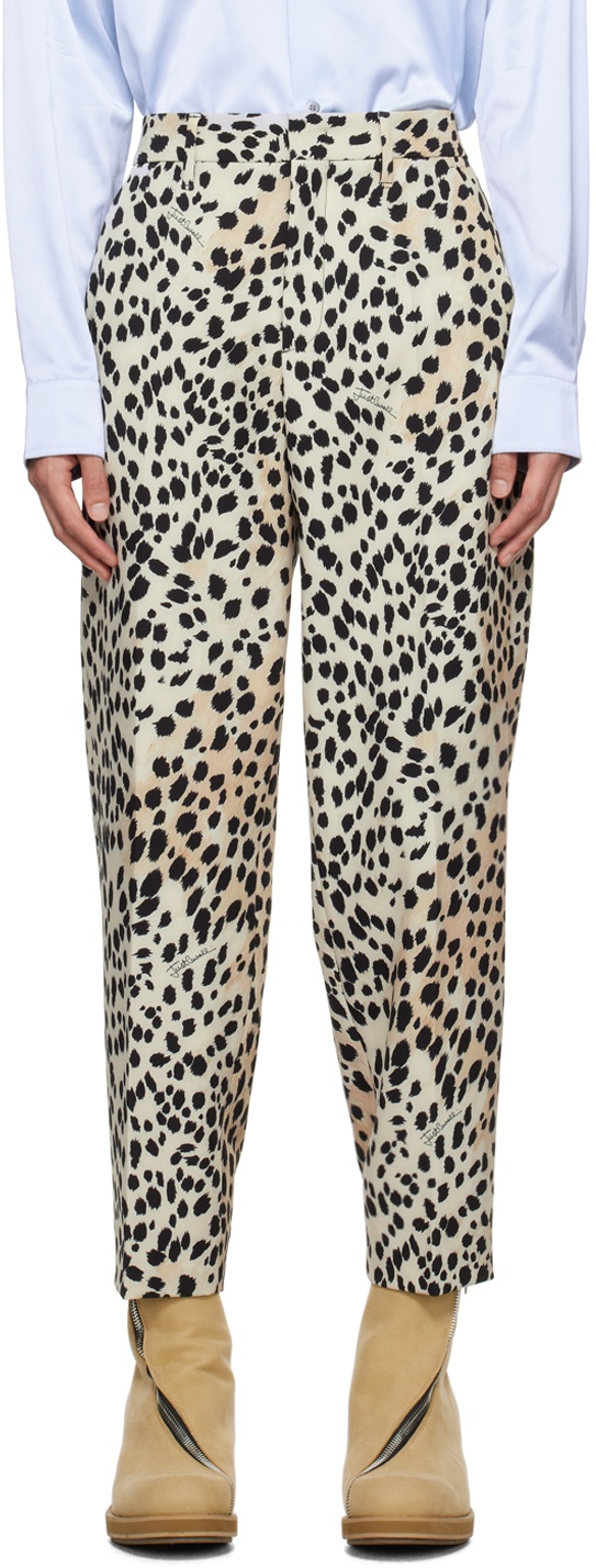 Photo: Just Cavalli Beige Leopard Trousers