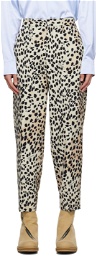Just Cavalli Beige Leopard Trousers