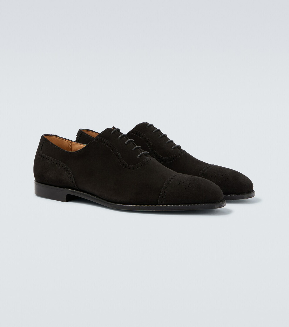 George Cleverley Adam suede Oxford shoes
