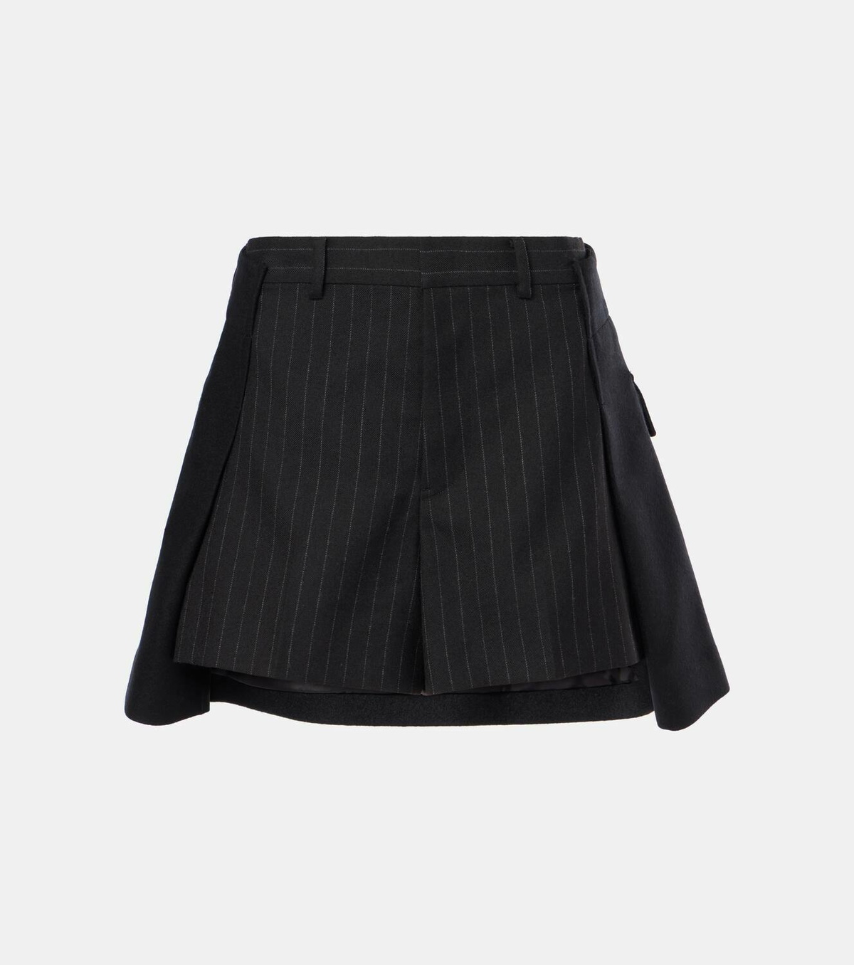 Sacai Chalk stripe wool shorts Sacai