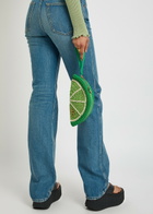 Chloe Tropicus Lime Braided Waxed Cord Clutch - Green - One Size