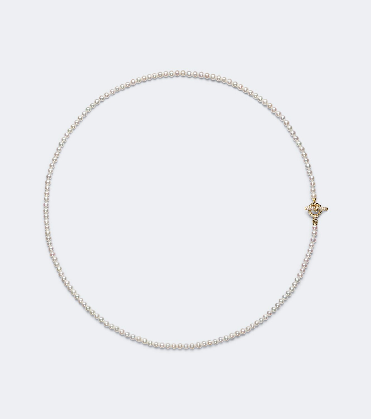 David Yurman Pearl Classics Petite 18kt gold necklace with freshwater pearls and diamonds