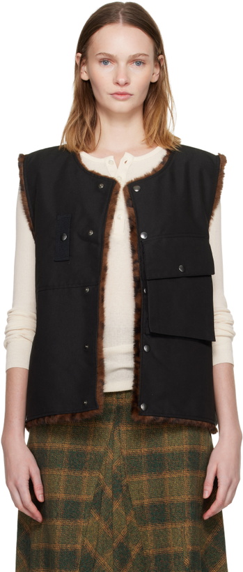Photo: Andersson Bell Black Collarless Pocket Vest