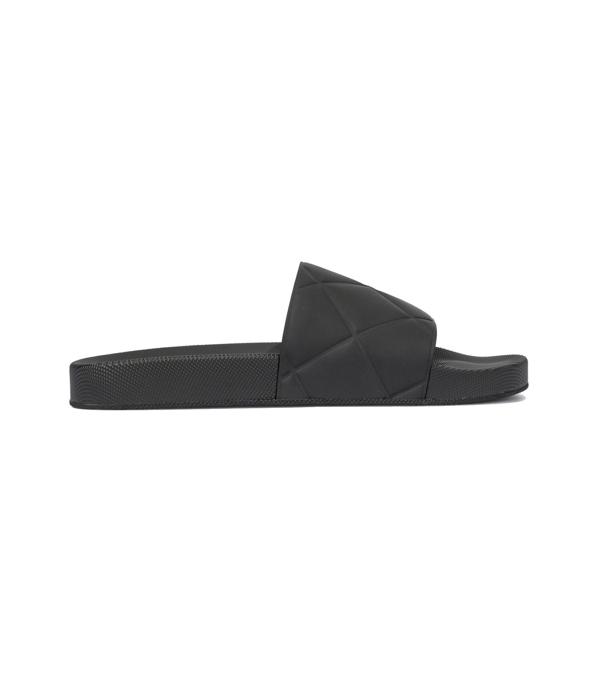 Bottega Veneta Black Rubber Slide Sandal - Textured Sole Bottega Veneta Rubber Slide Sandals Black Size 37 EU main image 4