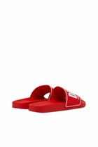 Diesel Sa-Mayemi-Pool slides with 3D logo - Slides Mens in Red