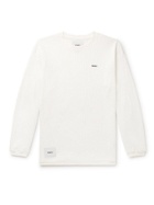 WTAPS - Waffle-Knit Cotton-Blend Sweatshirt - White