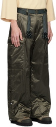 A. A. Spectrum Khaki Spaced Cargo Pants