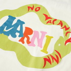 Marni X No Vacancy Inn Logo T-Shirt in Limestone