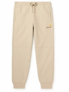 Carhartt WIP - American Script Tapered Cotton-Blend Jersey Sweatpants - Neutrals