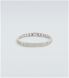 Shay Jewelry 18kt white gold curb chain bracelet with diamonds