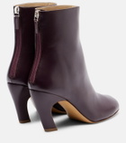 Le Monde Béryl Mica 80 leather ankle boots