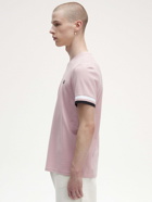 Fred Perry T Shirt Pink   Mens