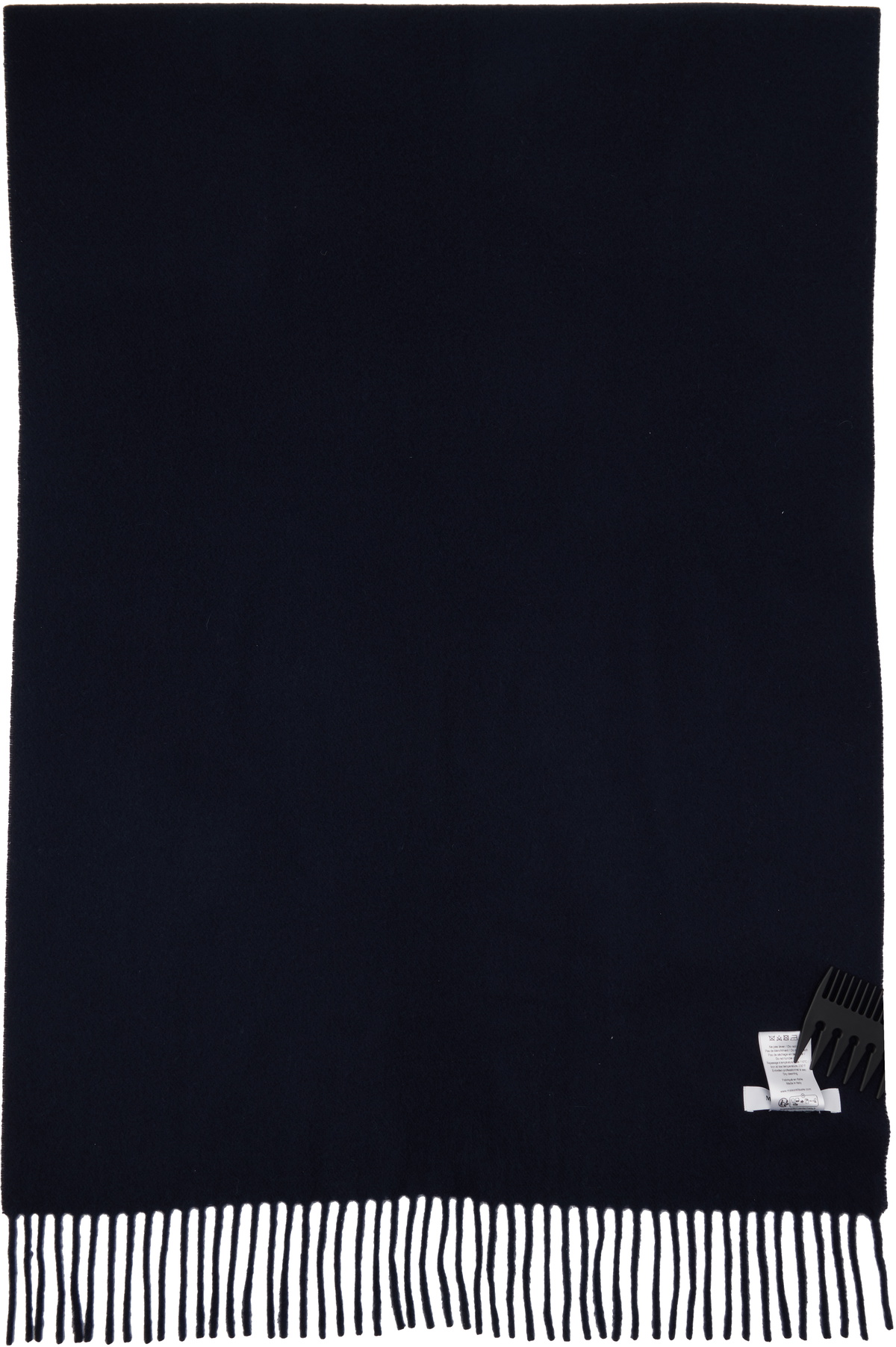 Maison Kitsuné Navy Bold Fox Head Scarf