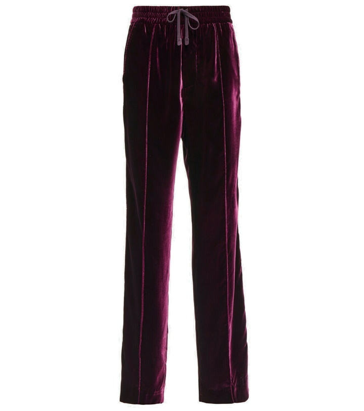 Photo: Tom Ford - Straight velvet sweatpants