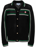 CASABLANCA Crocheted Cotton Tennis Jacket