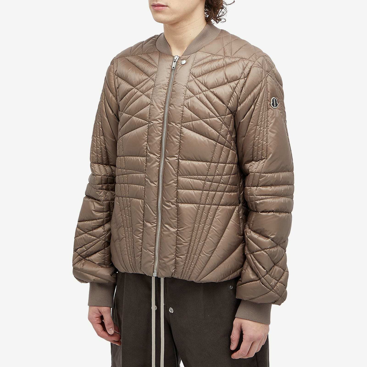 Rick Owens Men's x Moncler Megapenta Flight Jacket in Dust Rick Owens