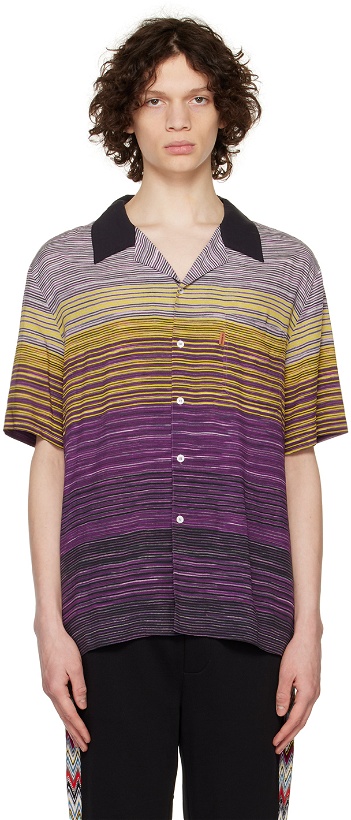 Photo: Missoni Purple Striped Shirt