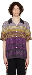 Missoni Purple Striped Shirt