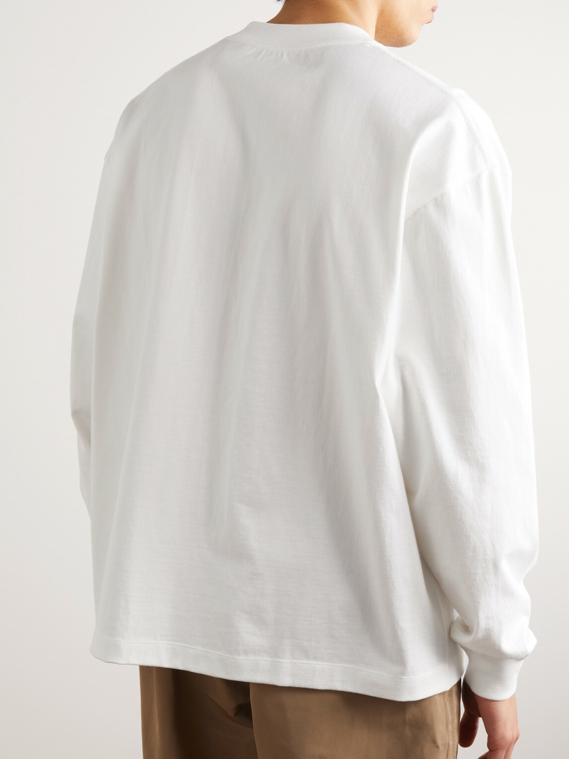 Kaptain Sunshine - Suvin Cotton-Jersey T-Shirt - Neutrals
