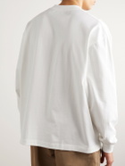 Kaptain Sunshine - Suvin Cotton-Jersey T-Shirt - Neutrals