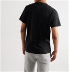Maison Kitsuné - Logo-Print Mélange Cotton-Jersey T-Shirt - Black