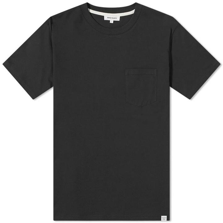 Photo: Norse Projects Men's Johannes Standard Pocket T-Shirt in Black