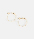 Sophie Bille Brahe - Jardin Boucle 14kt gold earrings with freshwater pearls