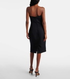 Bottega Veneta Strapless wool midi dress