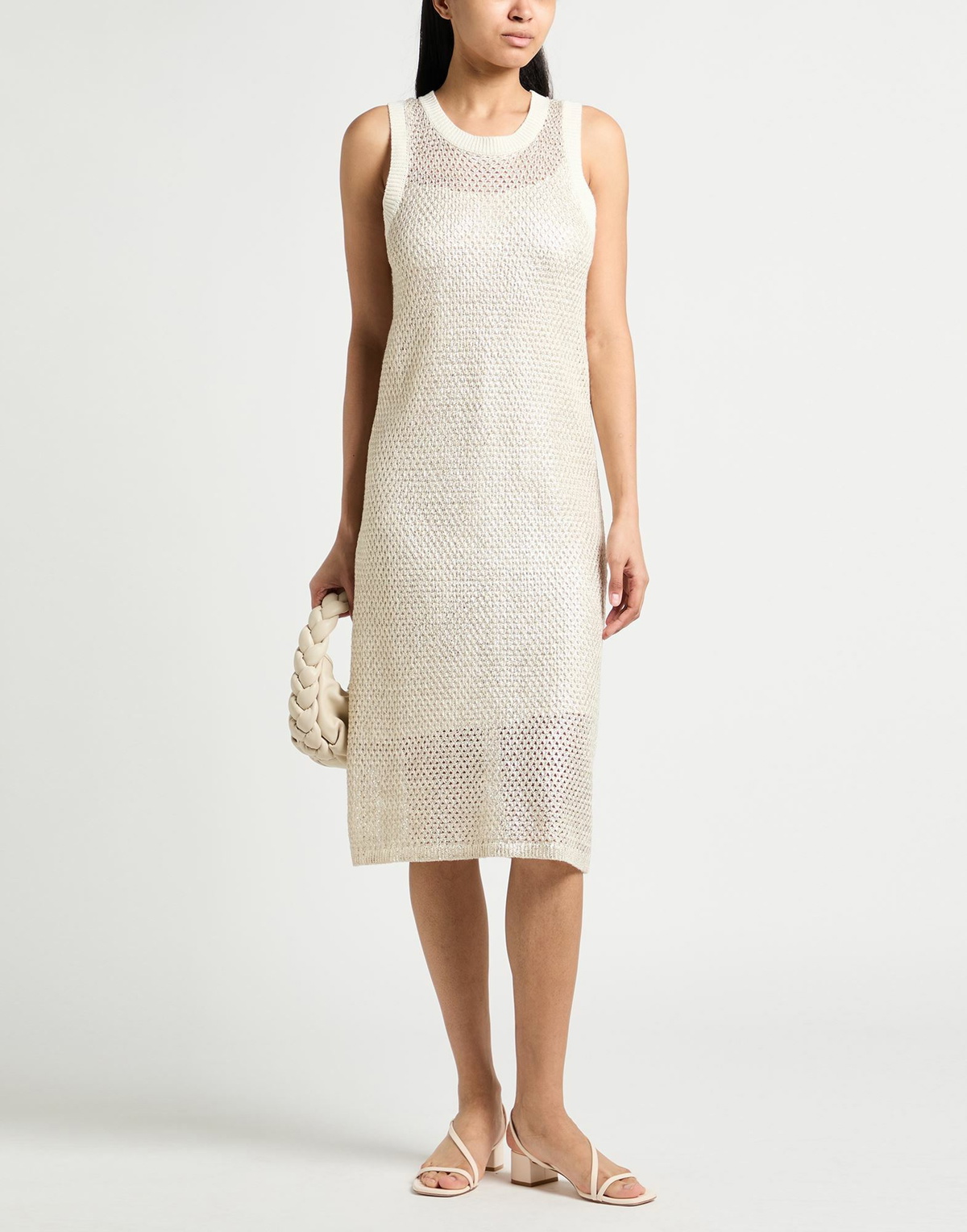Peserico Womens Midi dress Ivory