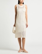 Peserico Womens Midi dress Ivory
