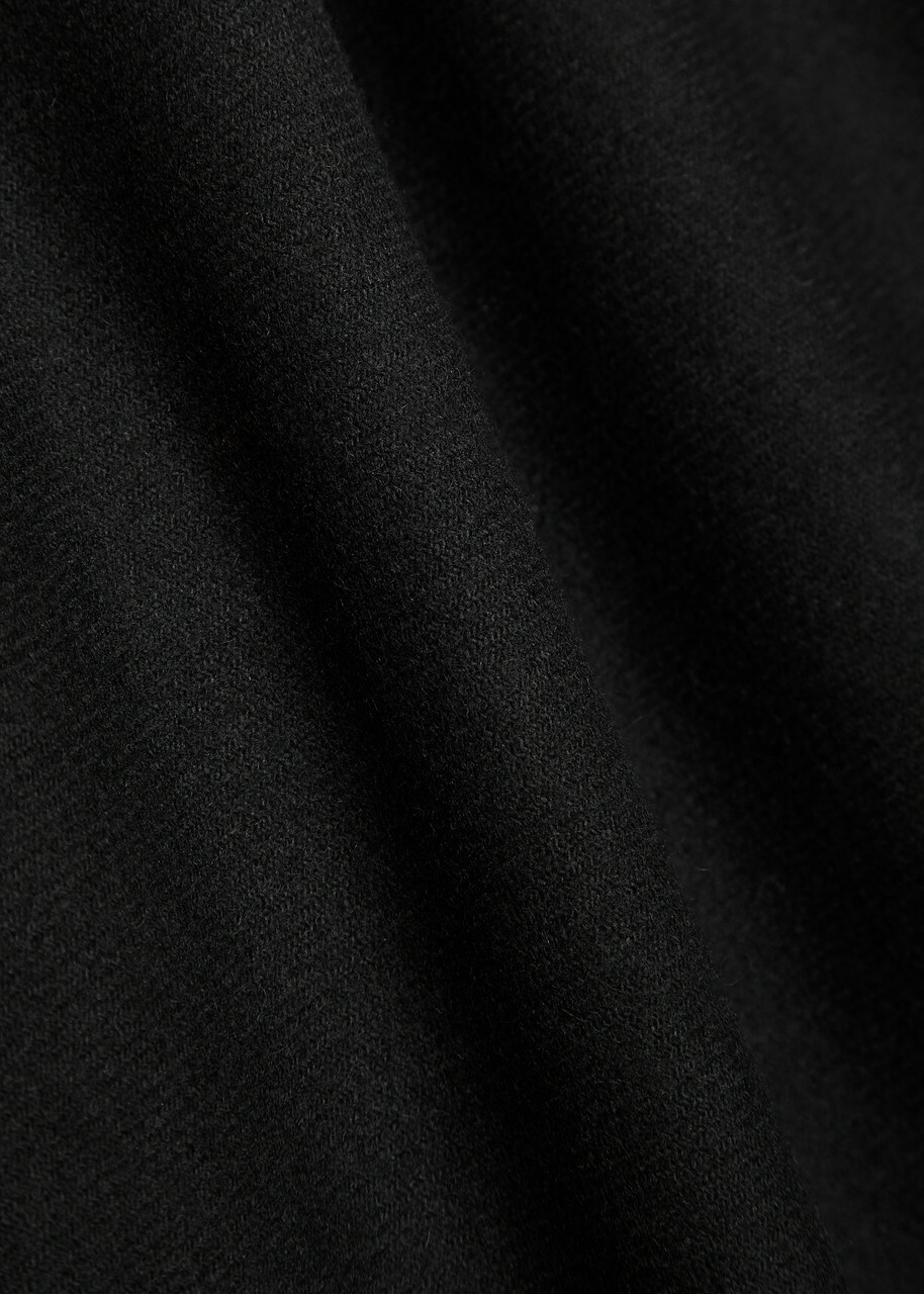 Vince Wide-leg Wool-blend Trousers Black