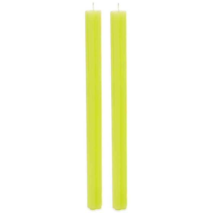 Photo: Areaware Dusen Dusen Taper Candles - Set of 2 in Yellow