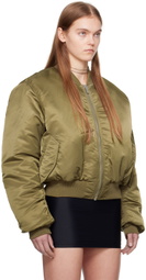 VTMNTS Khaki & Orange Alpha Industries Edition Reversible Bomber Jacket