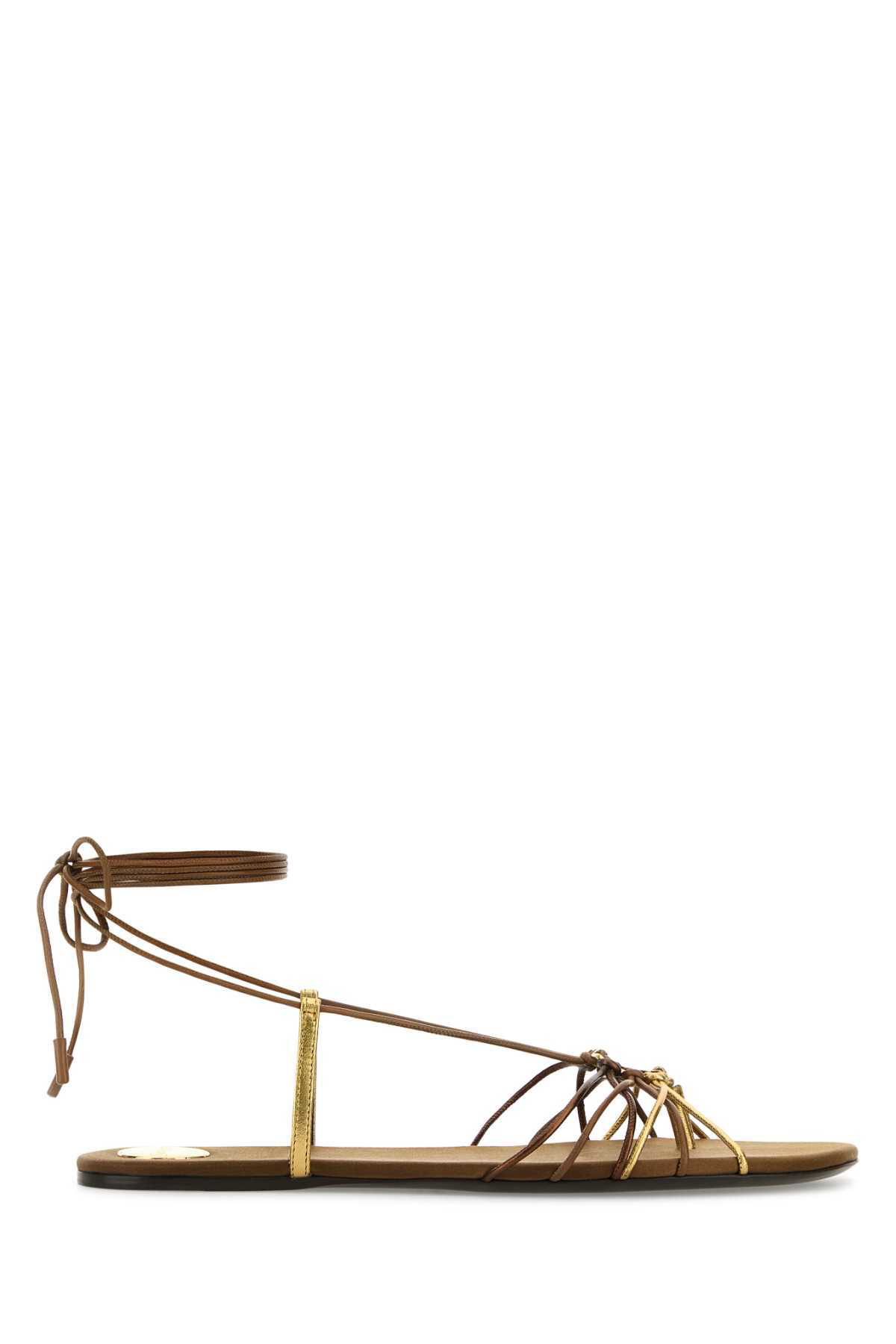 Saint Laurent Bridget 40 Rive Gauche Leather Sandals Saint
