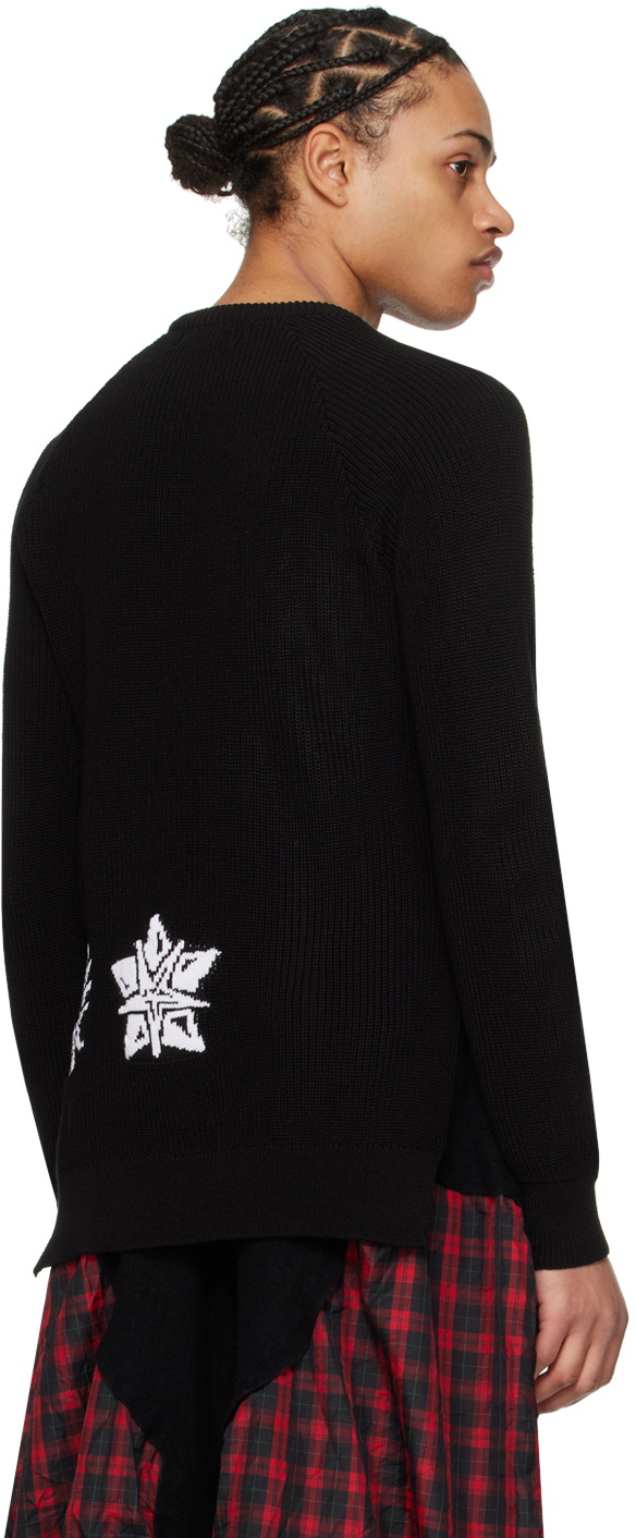 Black Comme des Garçons Black Intarsia Sweater