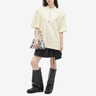 The Attico Women's Zip Front T-Shirt in Butter