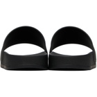 Palm Angels Black Classic Logo Pool Slides