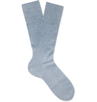 FALKE - Ribbed Cashmere-Blend Socks - Blue