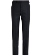 TOM FORD - Slim-Fit Prince of Wales Checked Wool and Silk-Blend Suit Trousers - Blue