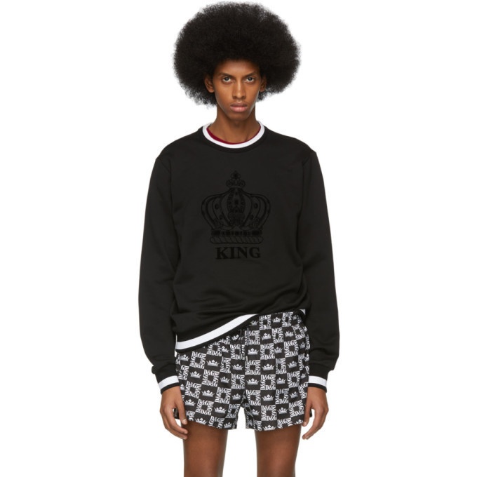Photo: Dolce and Gabbana Black King Sweatshirt