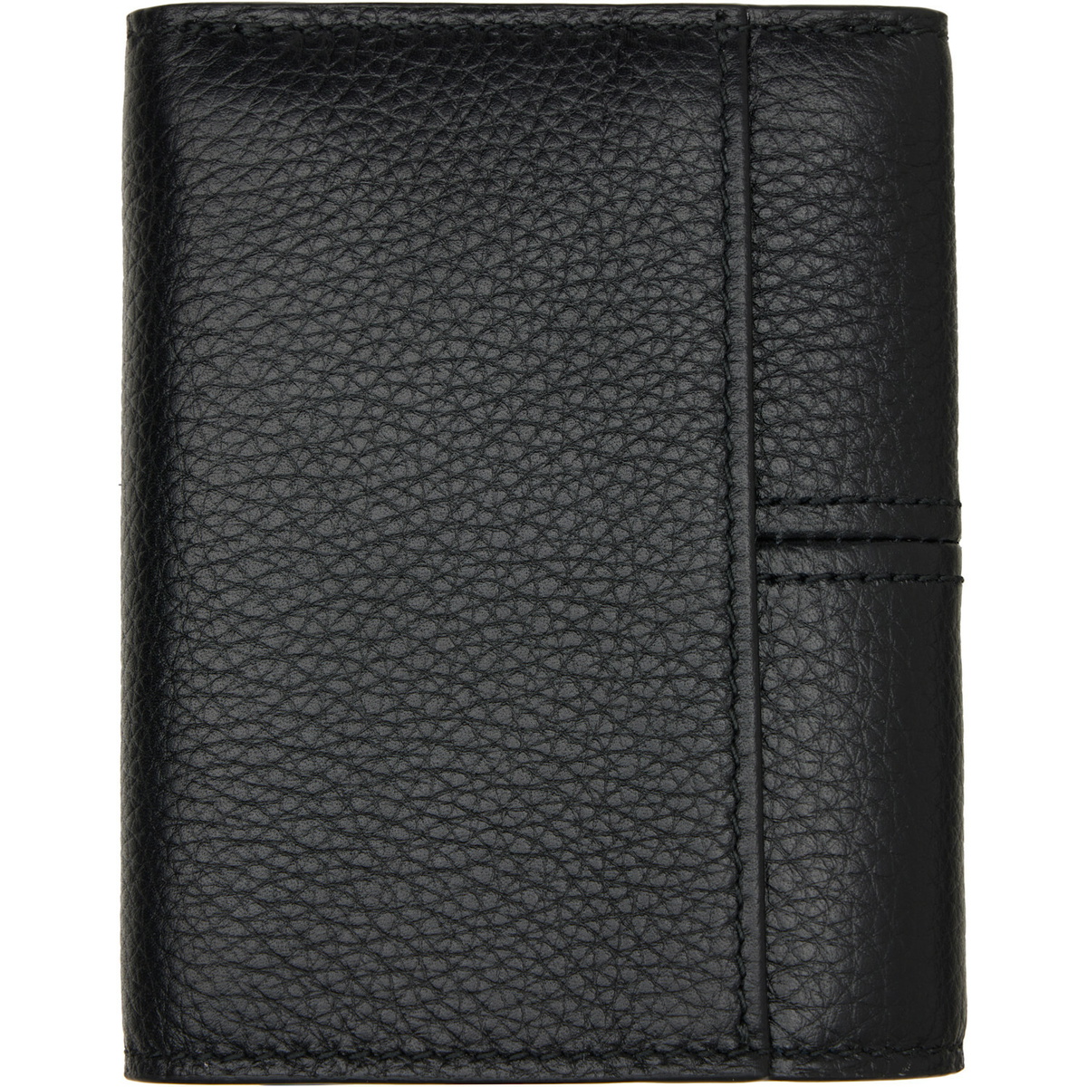Maison Margiela Black Four Stitches Trifold Wallet