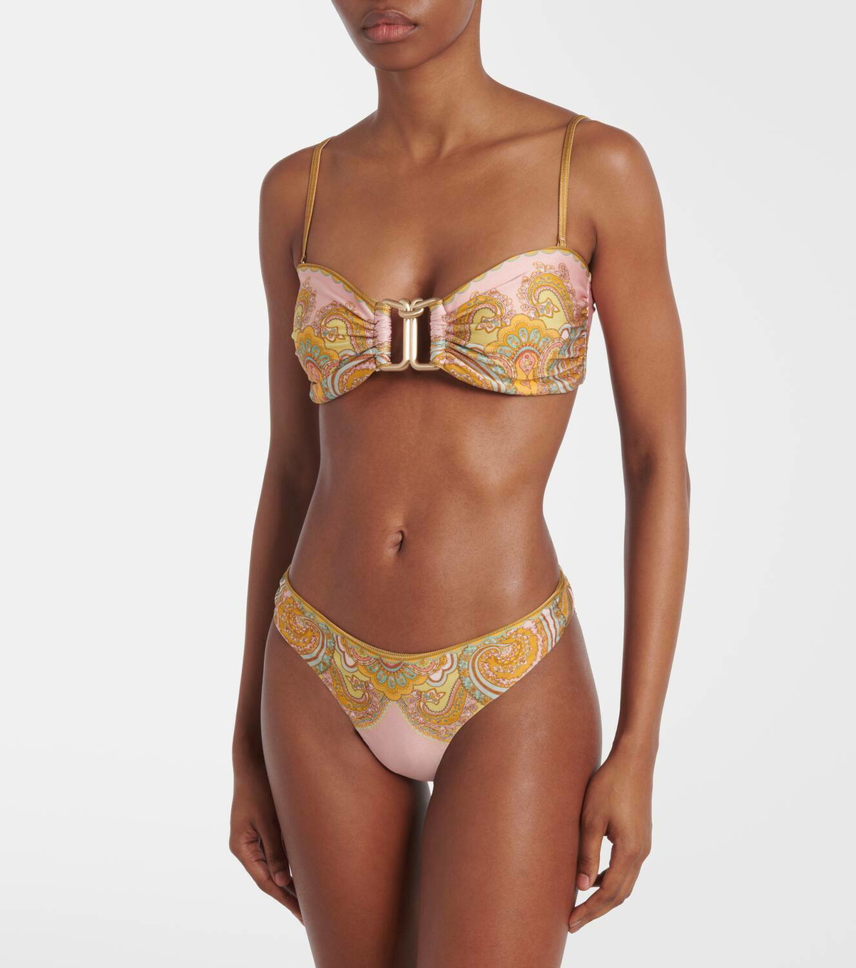Zimmermann Maxine knot-detail paisley bikini Zimmermann