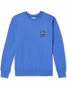 thisisneverthat - Logo-Embroidered Cotton-Jersey Sweatshirt - Blue