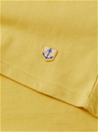 Armor Lux - Callac Logo-Appliquéd Cotton-Jersey T-Shirt - Yellow
