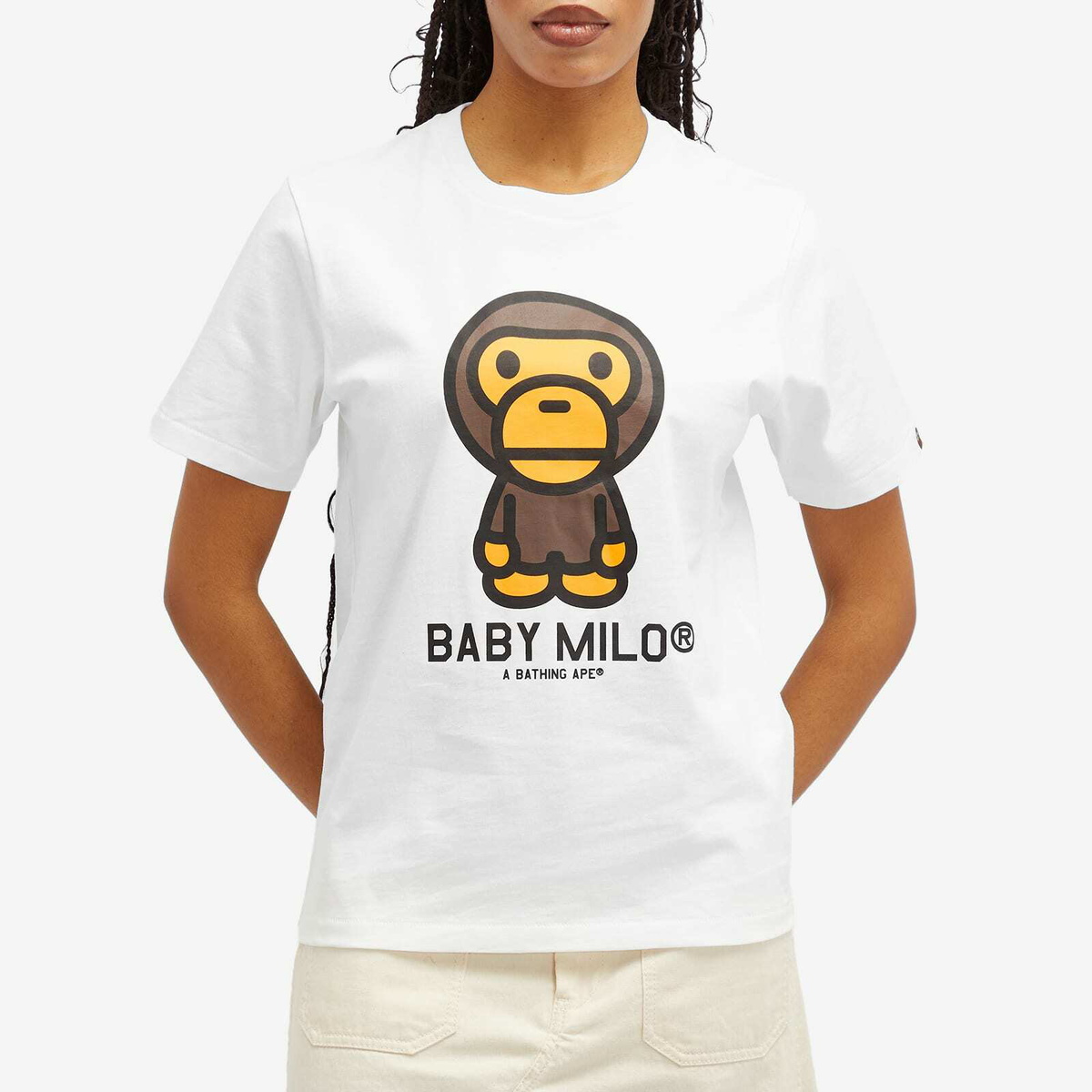 A Bathing Ape Women's Baby Milo T-Shirt in White