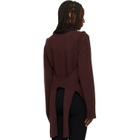 ISSEY MIYAKE Brown Backpack Knit Turtleneck