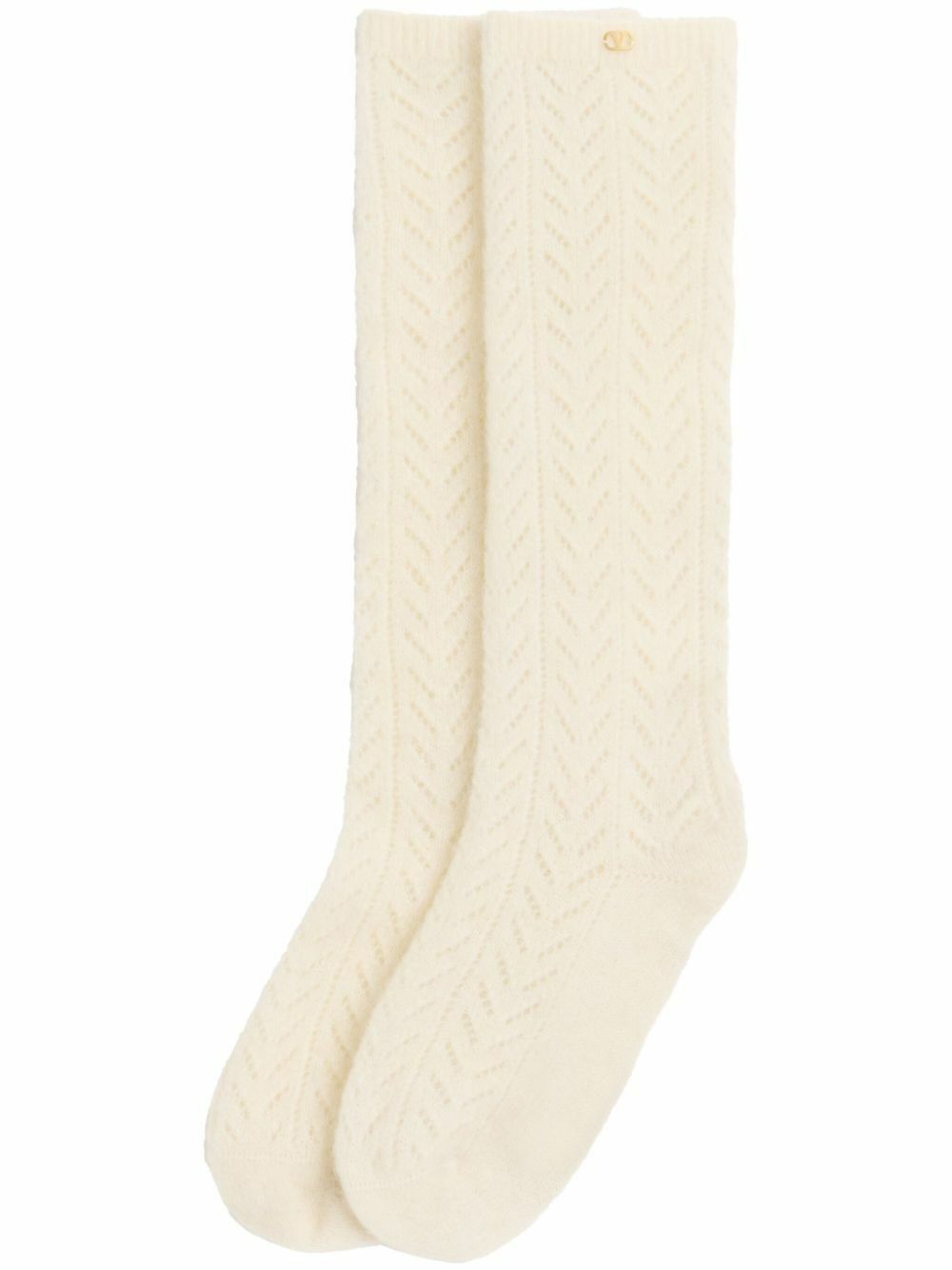 タイツ・ソックス VALENTINO CREAM STRETCH LACE SOCKS タイツ・ソックス VALENTINO CREAM STRETCH LACE SOCKS