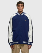 Polo Ralph Lauren Bomberjktm10 Long Sleeve Sweatshirt Blue/White - Mens - College Jackets